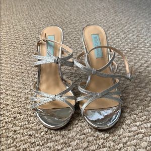 Betsey Johnson Silver Heels